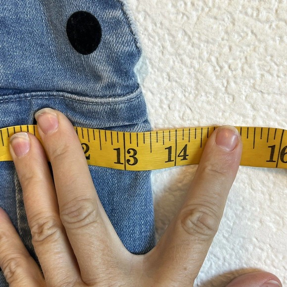 NASTY GIRL SIZE Small WASHED DENIM MINI DUNGAREE DRESS Overall - Picture 6 of 9